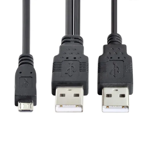 Vista 17 de cablecc Cable de datos de alimentación extra USB tipo A USB 2.0 hembra a USB tipo A macho compatible con unidad de disco SSD impresora escáner