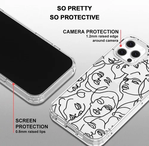 Vista 4 de MOSNOVO - Funda para iPhone 12/12 Pro, protección Buffertech de grado militar contra caídas (6.6 pies), antidesprendimiento, poliuretano