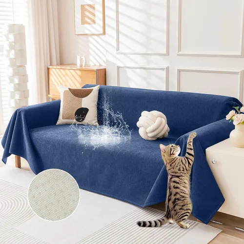 Vista 18 de Deep Dream Funda para Sillón Resistente a Arañazos de Gato, Funda Impermeable para Sofá para Perros, Protectores de Sofá Amigables con Mascotas