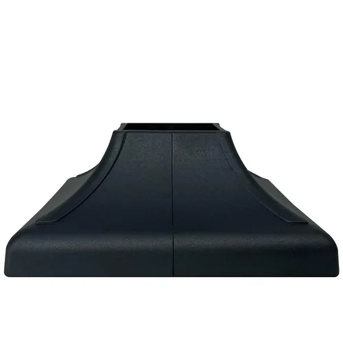 Vista 8 de Myard Falda de poste entrelazada para postes de 1 x 1 pulgada con placa de montaje de base de 3.5 x 3.5 pulgadas, instalación rápida en pies