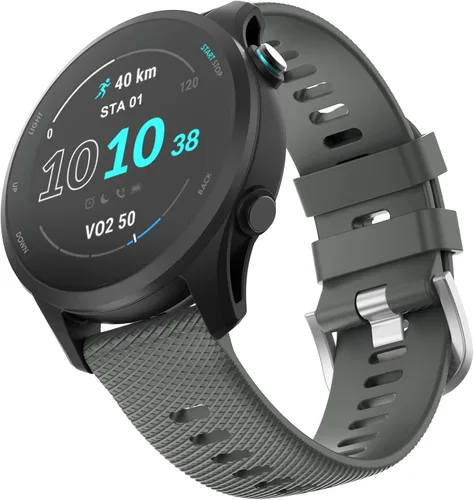 Vista 9 de OVERSTEP Correa de reloj para Forerunner 255/265, bandas de reloj de silicona de 0.866 in para Garmin Vivoactive 4/Forerunner 255/265 Music/Venu 2