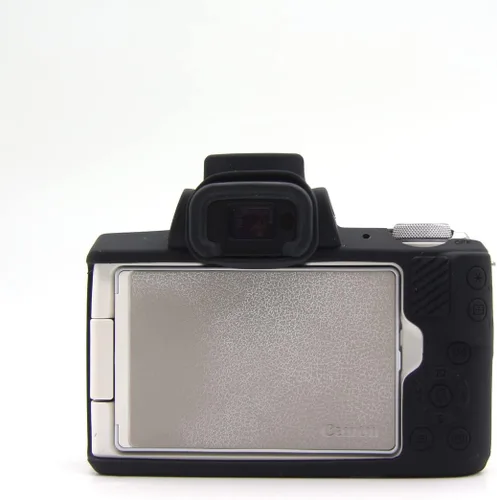 Vista 3 de Rieibi Funda de silicona para Canon M50 M50 Mark II Funda protectora de silicona suave para cámara digital Canon EOS M50 EOS M50 II, color negro