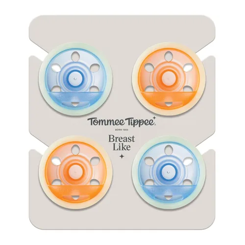 Vista 8 de Tommee Tippee Chupete Nocturno Similar al Pecho para Recién Nacidos, 0-6 Meses, Bolsita Similar al Pecho, Chupetes Sin BPA, Tecnología que Brilla