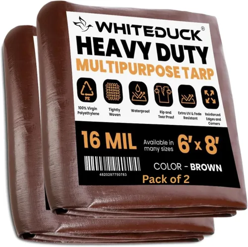 Vista 26 de Whiteduck 8' x 10' Lona de poliéster de alta resistencia de 16 mil, impermeable 100% resistente a los rayos UV, a prueba de desgarros y roturas