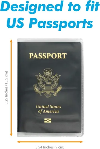 Vista 3 de Cubiertas de plástico para pasaporte, Escarchado, Cartera de viaje