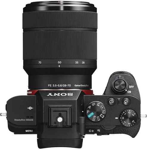 Vista 6 de Sony Cámara sin espejo a7 II con lente de 1.102-2.756 in (ILCE7M2K/B) + bolsa + tarjeta de 64 GB + lector de tarjetas + trípode flexible + correa