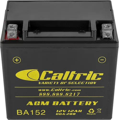 Vista 4 de Caltric Agm - Batería compatible con Honda Trx500Fa Trx-500Fa Foreman Rubicon 500 4X4 2001-2008 2012 2013