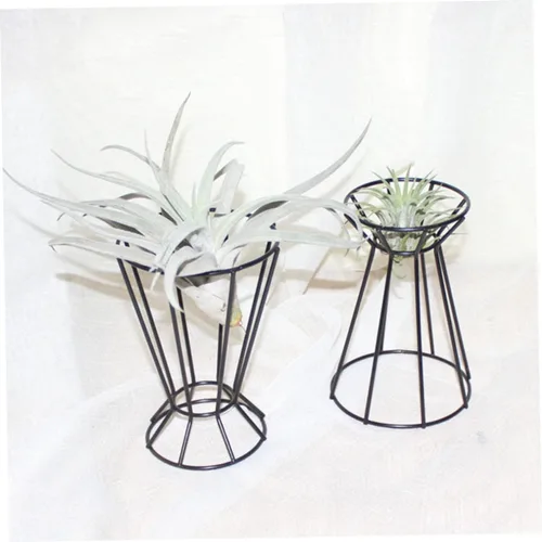 Vista 9 de Soporte de metal para flores de piña, soporte alto para plantas, decoración de maceta con niveles boho