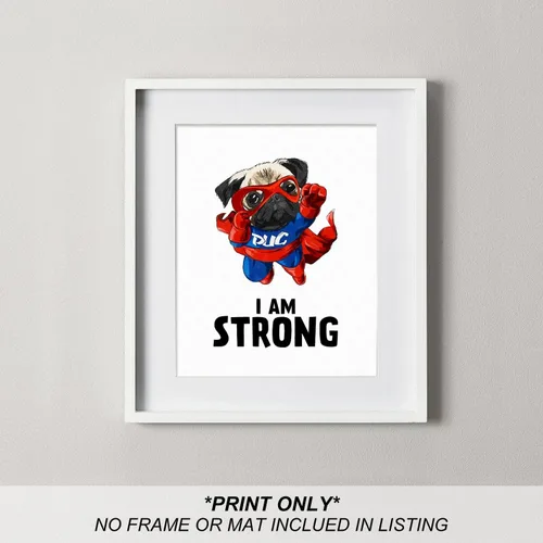 Vista 6 de heilkee Divertidas impresiones artísticas de pared de perro, carteles inspiradores para niños, decoración de habitación de superhéroes