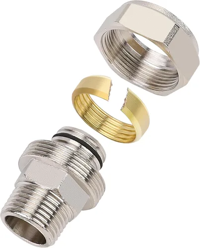 Vista 3 de Tubo de aire recto para sistema de tubería de línea de aire de 3/4 pulgadas con rosca macho NPT de 3/4 pulgadas (paquete de 6)