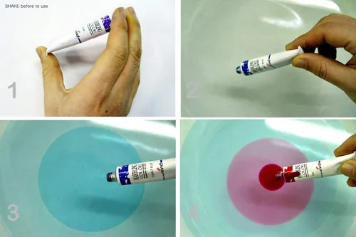 Vista 3 de Juego de 12 tubos de colores de 12 ml para pintura ebrú
