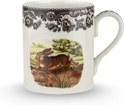 Vista 9 de Spode Taza Woodland, Black Bear, 16 onzas, taza de café con asa para bebidas calientes, ideal para té, chocolate caliente y otras bebidas calientes