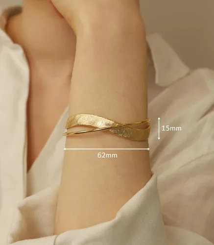 Vista 13 de OZEL - Pulseras para mujer, chapados en oro real de 18 quilates, pulseras de oro de cristal colorido para regalos