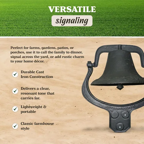 Vista 3 de Yard Tuff YTF-22LB Campana de granja de hierro fundido resistente de 22