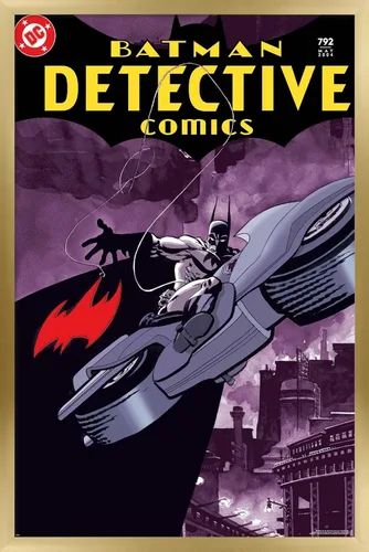 Vista 15 de Trends International DC Comics Batman - Póster de Batman Detective Comics #792, 22.4 pulgadas de largo x 14.7 W, versión enmarcada de madera