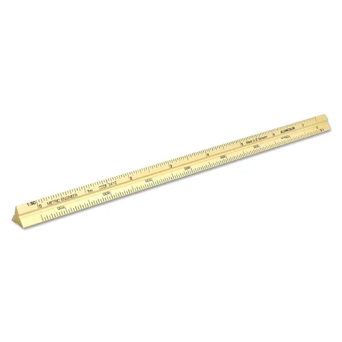 Vista 50 de Alumicolor Regla Métrica de Bolsillo para Arquitecto de Aluminio, 15CM, Negro