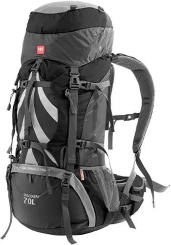 Vista 8 de Naturehike 70+5L Mochila de senderismo con cubierta de lluvia Azul
