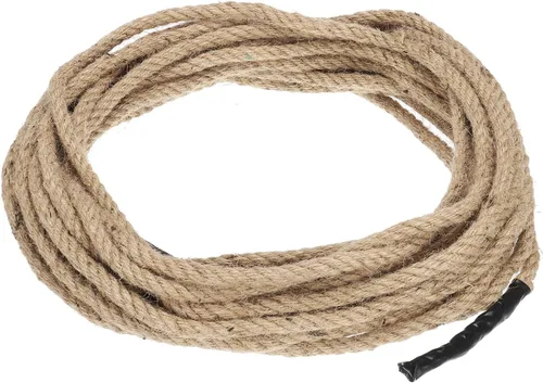Vista 15 de PATIKIL Cuerda de yute trenzada de 1-1/2 pulgadas x 50 pies, cuerda de yute gruesa natural, cuerda de arpillera para muelles, barandillas