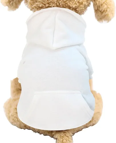Vista 8 de Jecikelon Sudadera con capucha para perro de invierno con bolsillos, ropa cálida para perros pequeños, abrigo de Chihuahua, ropa de cachorro y gato