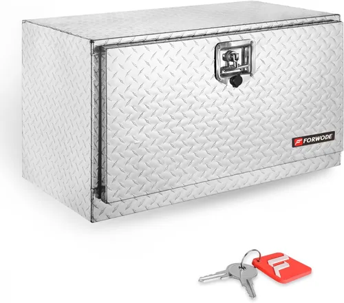 Vista 15 de FORWODE Caja de herramientas de 18 Pulgadas para Carrocería de Camión, de Aluminio, para Camión con Remolque, Caja de Herramientas para Camioneta