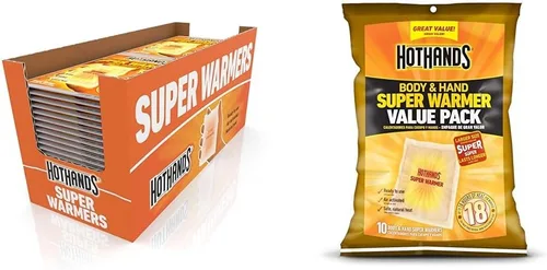 Vista 10 de HotHands - Calentadores para cuerpo y manos. Calentadores naturales y sin olor activados por aire, de larga duración: hasta 18 horas de calor. 40