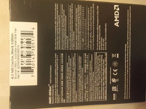 Vista 3 de AMD Athlon X4 860K Black Edition CPU de 4 núcleos FM2+ 3700Mhz 95W 4MB AD860KXBJABOX
