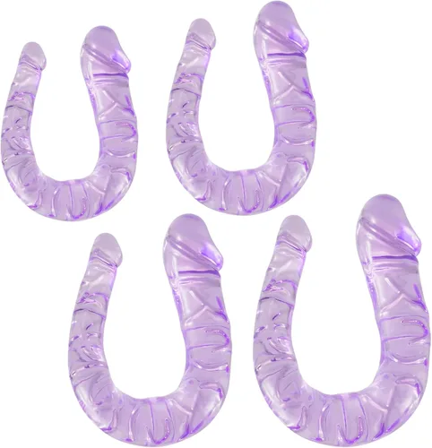 Vista 4 de Consoladores de doble extremo, consolador realista súper largo para simulación de vagina anal, flexible de doble cara para adultos, juguetes