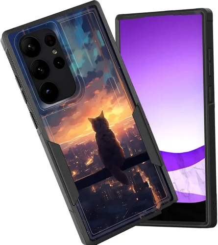 Vista 129 de Funda para Galaxy A15 5G, doble capa híbrida resistente a prueba de golpes, policarbonato duro, silicona suave, TPU, funda protectora para Samsung
