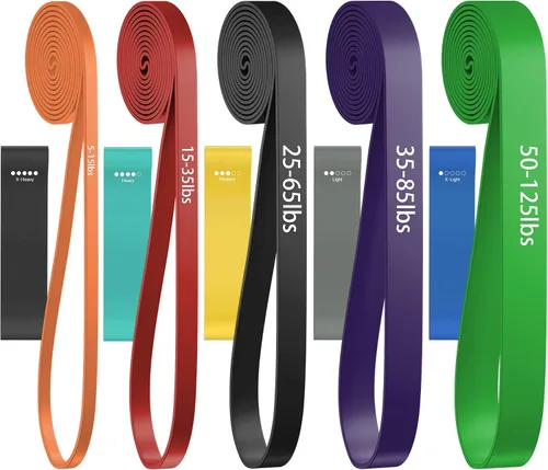 Vista 15 de Resistance Bands, Pull Up Assist Bands - Workout Bands, Eexercise Bands, Long Resistance Bands Set for Working Out, Fitness, Training, Physical