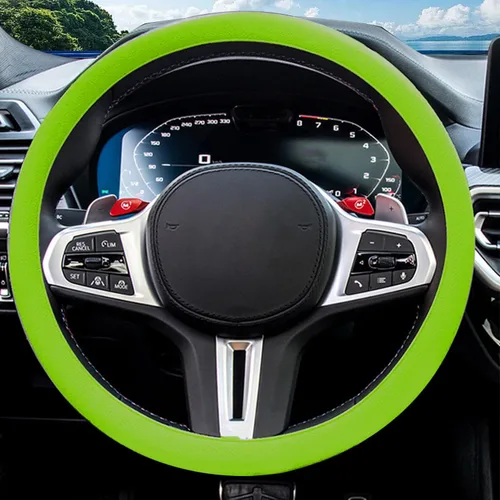 Vista 14 de JDDRY Funda para volante, protector de silicona para volante, funda universal para volante de vehículo, funda protectora para volante