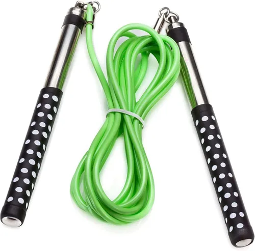 Vista 8 de Cuerda de boxeo Freestyle de DYNAPRO con asas largas para un mejor control, ajustable a cualquier altura, estilo libre, doble bajo, crossovers, HIIT