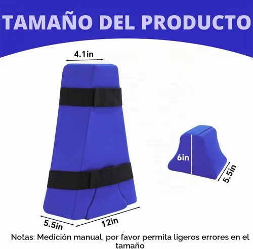 Vista 2 de HOMBYS Almohada de abducción de cadera 2 en 1 después de cirugía, separador de rodilla separable de cuña de abducción con correa para separar