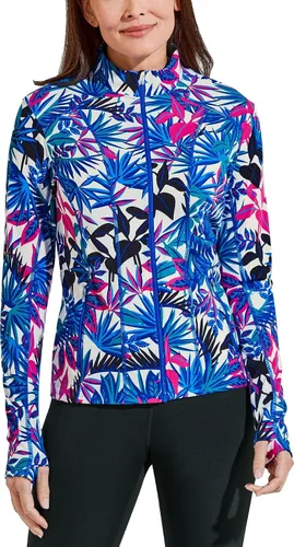 Vista 3 de Coolibar UPF 50+ - Chaqueta de natación Malawi para mujer, protección solar