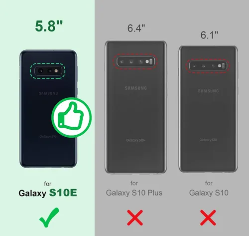 Vista 2 de Silverback Funda transparente para Galaxy S10e con soporte de anillo, amortiguador de golpes, a prueba de golpes, funda para Samsung Galaxy S10e