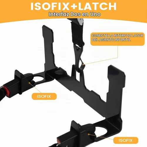 Vista 7 de Kit de anclaje de pestillo de asiento de automóvil – Convierte los autos más antiguos a una interfaz de compatibilidad ISOFIX, adaptador