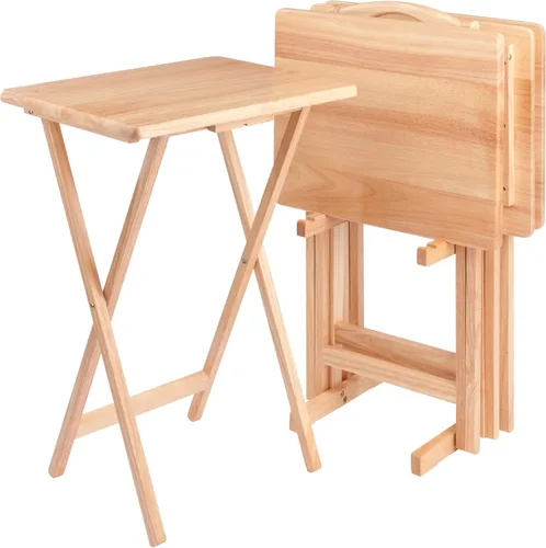 Vista 15 de Juego de mesa de 5 piezas para televisor de la marca Winsome Wood , Madera, Negro
