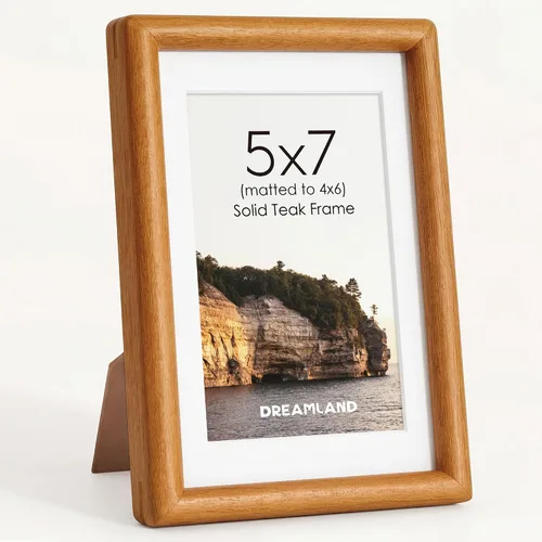 Vista 75 de Dreamland Portarretratos de madera natural de 4 x 6 pulgadas mate a 3.5 x 5 pulgadas, marco de fotos de madera de wengué maciza, hecho a mano