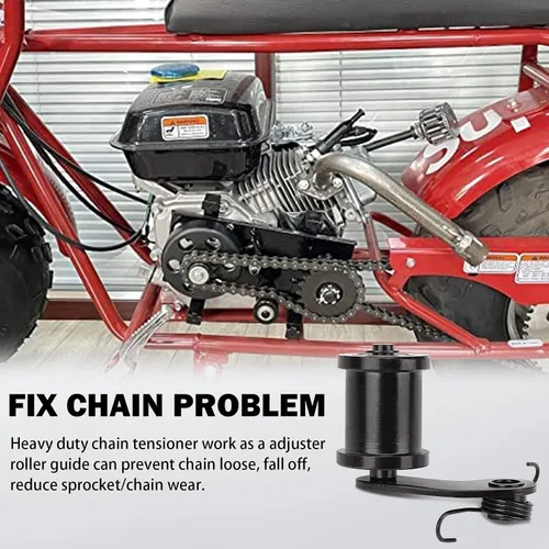 Vista 11 de Tensor de Cadena con Rodillo de 1-3/4" para Mini Bicicleta Coleman BT200X CT200U Trail CT200U-EX MiniBike TrailMaster Massimo MB200 Hensim Baja Heat