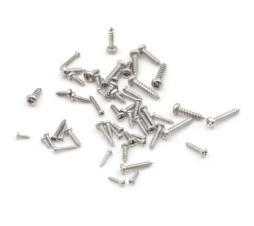 Vista 6 de 24 tipos de tornillos pequeños M1 M1.2 M1.4 M1.5 M1.7 M2, acero inoxidable 304, cabeza Phillips, plana, autorroscantes, kit de surtido M1 M1.2