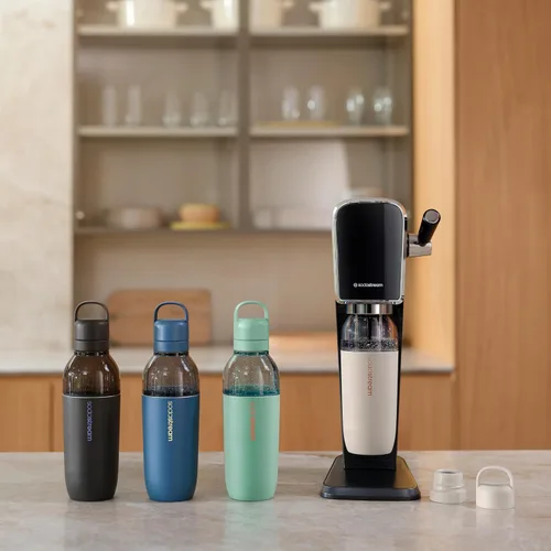 Vista 3 de SodaStream® Fizz & Go Easy Mix Botella para Bebidas Carbonatadas - Menta, 23.7 Fl Oz