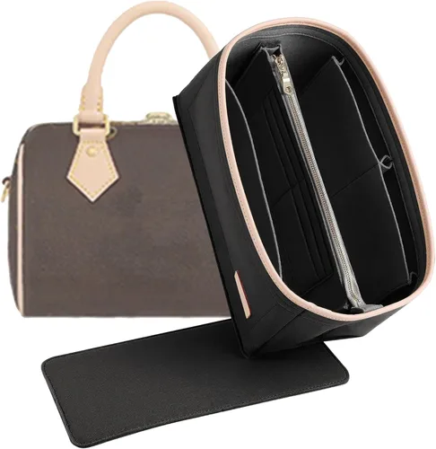 Vista 26 de Doxo Organizador de fieltro para bolso LV Speedy 20, Alma BB, Noe, Beige