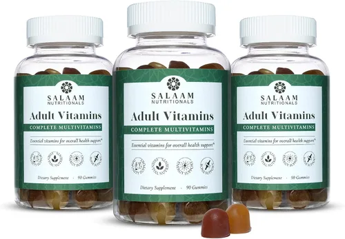 Vista 9 de Salaam Nutritionals - Multivitaminas para adultos, gomitas de vitaminas para mujeres y hombres, multivitaminas para adultos con 11 vitaminas