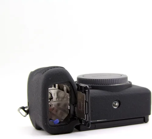 Vista 4 de Funda para cámara A6700, funda de silicona delgada y ligera para Sony Alpha A6700 (negro, glaseado)