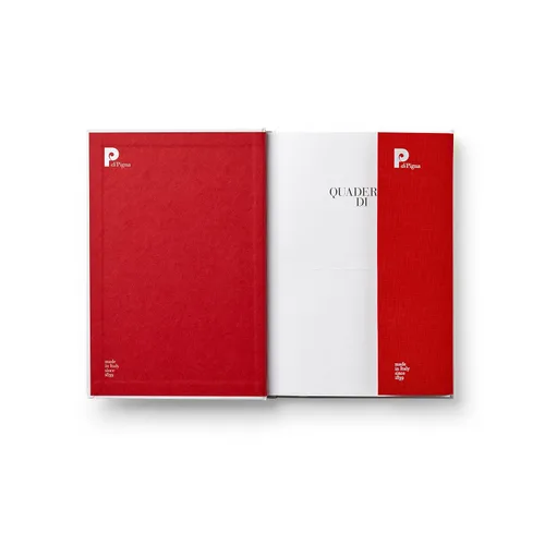 Vista 4 de PdiPigna - Cuaderno a rayas A5 tapa dura ENZO MARI DANESE One, La Manzana
