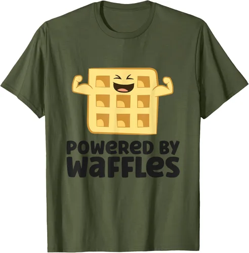 Vista 51 de Camiseta de gofres para el desayuno con diseño de gofres, Blanco, S