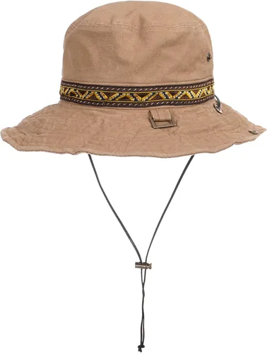 Vista 5 de WITHMOONS Boonie KR8752 - Sombrero de arbusto azteca con diseño de ala ancha