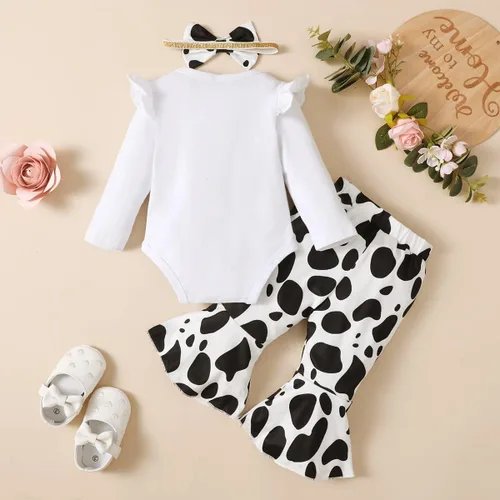 Vista 3 de Traje de primer cumpleaños para niña - Holy Cow I'm One