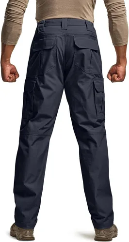 Vista 2 de CQR - Pantalones tácticos tipo cargo para hombre, tejido ripstop, resistentes al agua, ligeros, para uso diario, trabajo, senderismo o exteriores