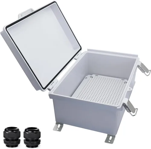 Vista 33 de Caja Eléctrica Impermeable a Prueba de Polvo Caja de Conexiones Resistente a la Intemperie IP67 Carcasa de Plástico ABS Caja de Proyecto