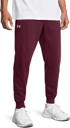 Vista 9 de Under Armour Rival - Pantalones de correr de forro polar para hombre (001) Negro / Blanco